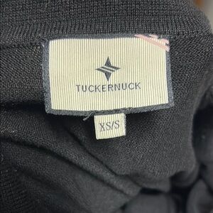 Tuckernuck Black Polo Shirt with White Collar